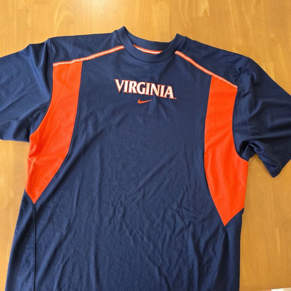 Virginia Cavaliers UVA Nike Dri‎ Fit Men's Authentic Training Shirt Size Large